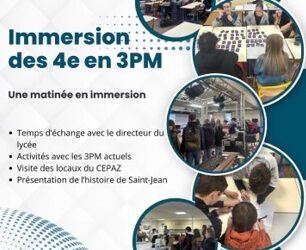 Immersion des 4èmes en 3PM