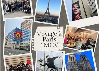 La classe de 1MCV en voyage à Paris dans le cadre de leur projet « Echappée dans le street art »
