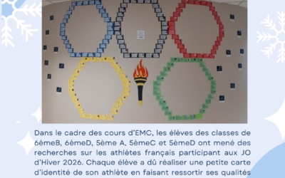 Les élèves font briller la flamme et les valeurs des Jeux Olympiques