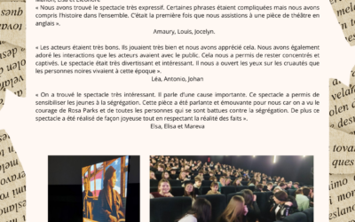 Théâtre en anglais : Rosa Parks, Tired of Giving In