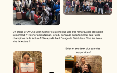 Concours de lecture chez les CM2