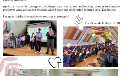 L’espérance au cœur d’un projet inter établissement !