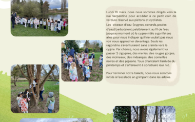 Promenade bucolique avec les maternelle