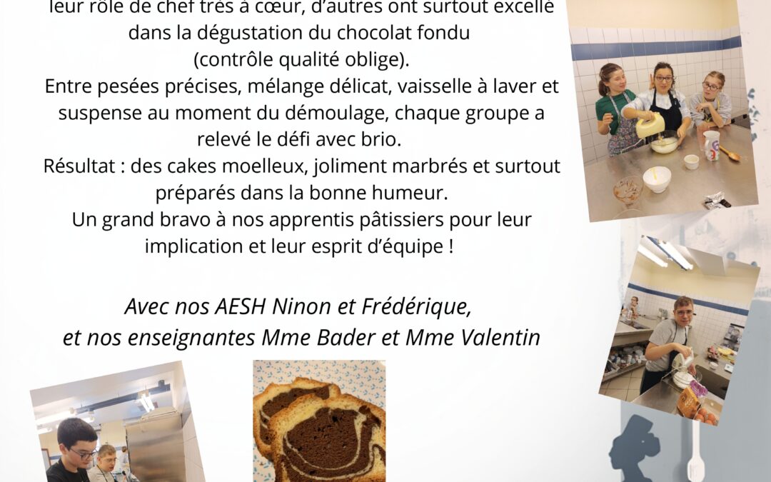 Nos collégiens passent en cuisine