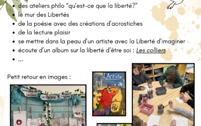 Semaine de la Lecture à l’école !
