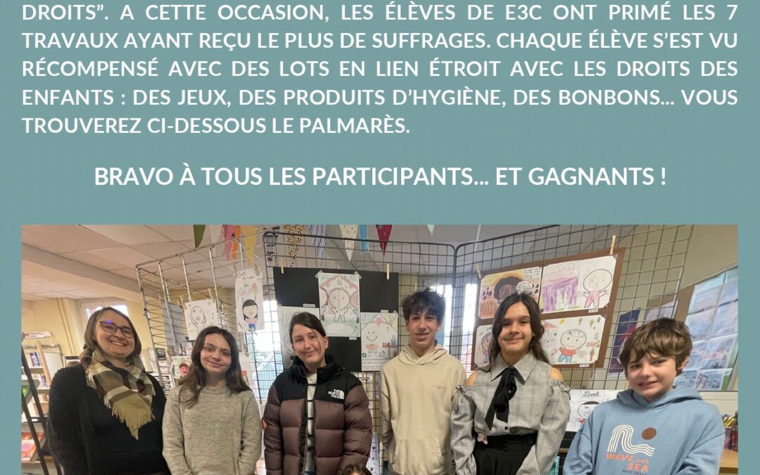 Remise des prix du concours UNICEF