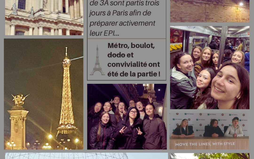 Les 3A voyages à Paris !