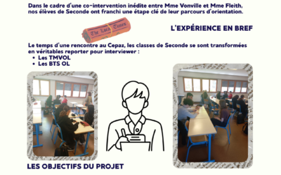 À la rencontre de notre avenir !