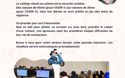 Mission ASSR pour nos élèves !