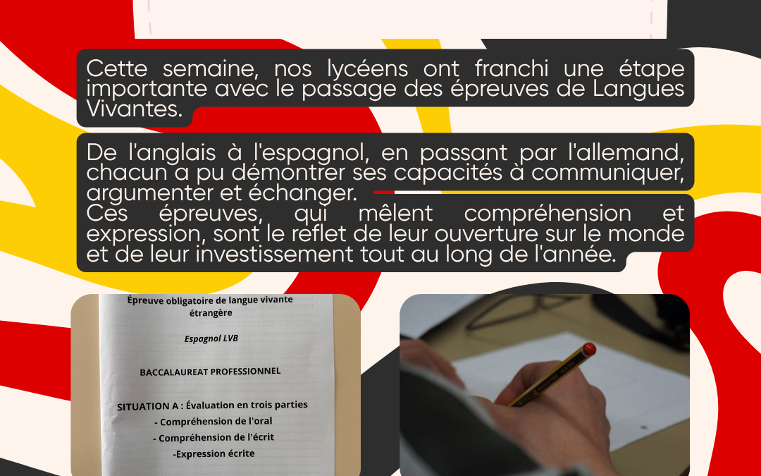 Epreuves de langues vivantes