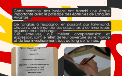Epreuves de langues vivantes
