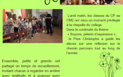 Les enfants pèlerins d’espérance