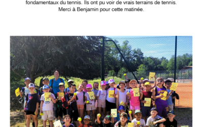 Les CE1 au tennis SRC