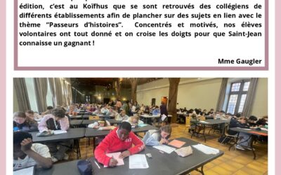 Concours d’écriture