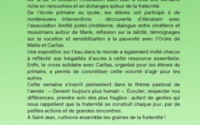 Semaine de la fraternité