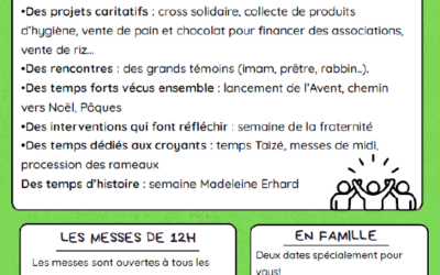 Thème de l’année en Pastorale – Devenir toujours plus humain